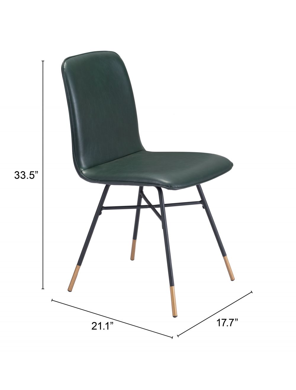 Var Dining Chair (Set of 2) Green