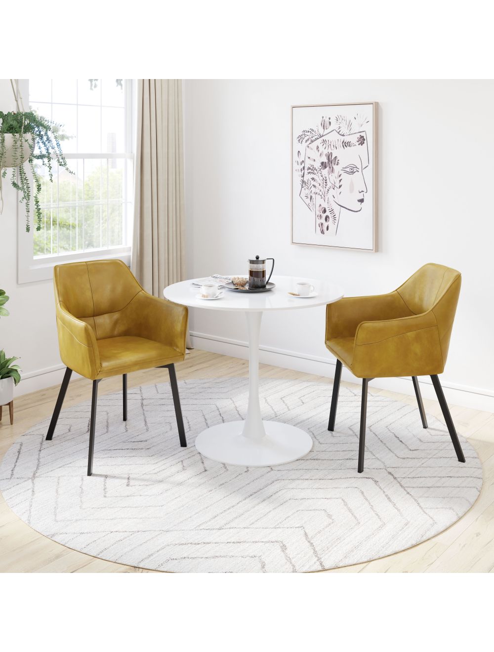 Loiret Dining Chair (Set of 2) Yellow