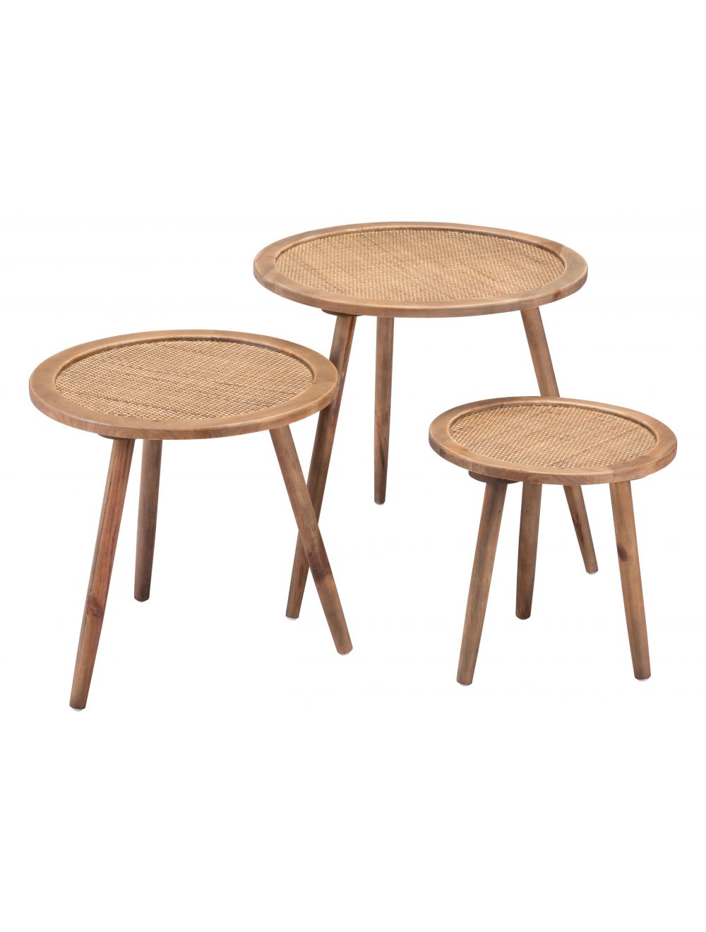 Paul Accent Tables Set of 3 Natural