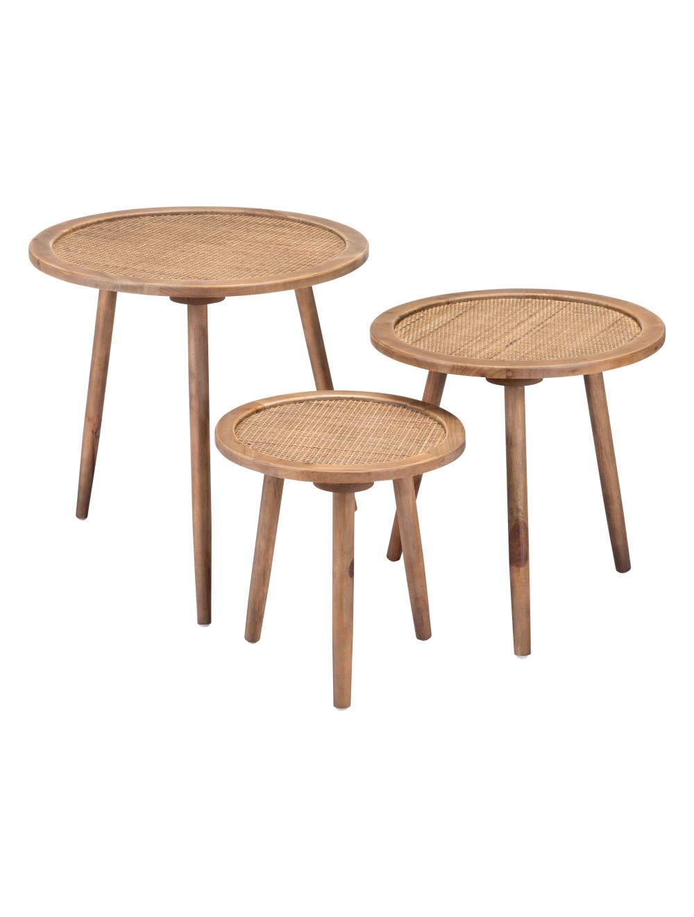 Paul Accent Tables Set of 3 Natural