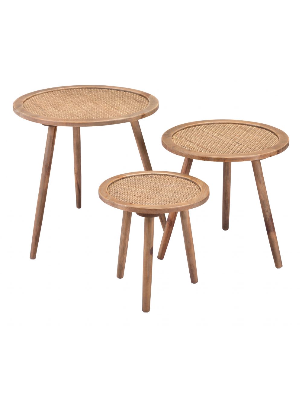 Paul Accent Tables Set of 3 Natural