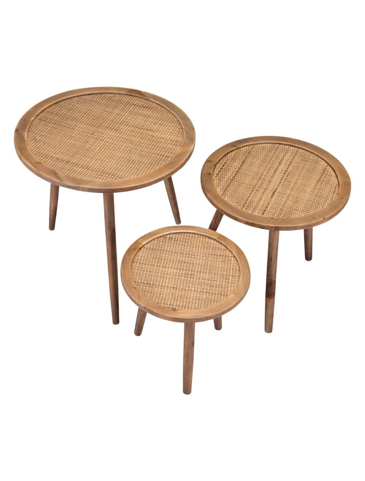 Paul Accent Tables Set of 3 Natural