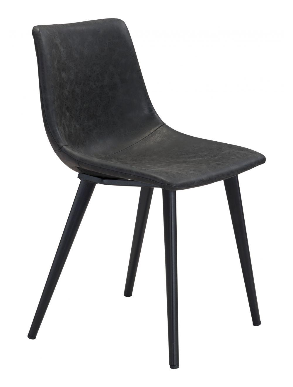 Zuo Daniel Dining Chair (Set of 2) Vintage Black DINING CHAIRS