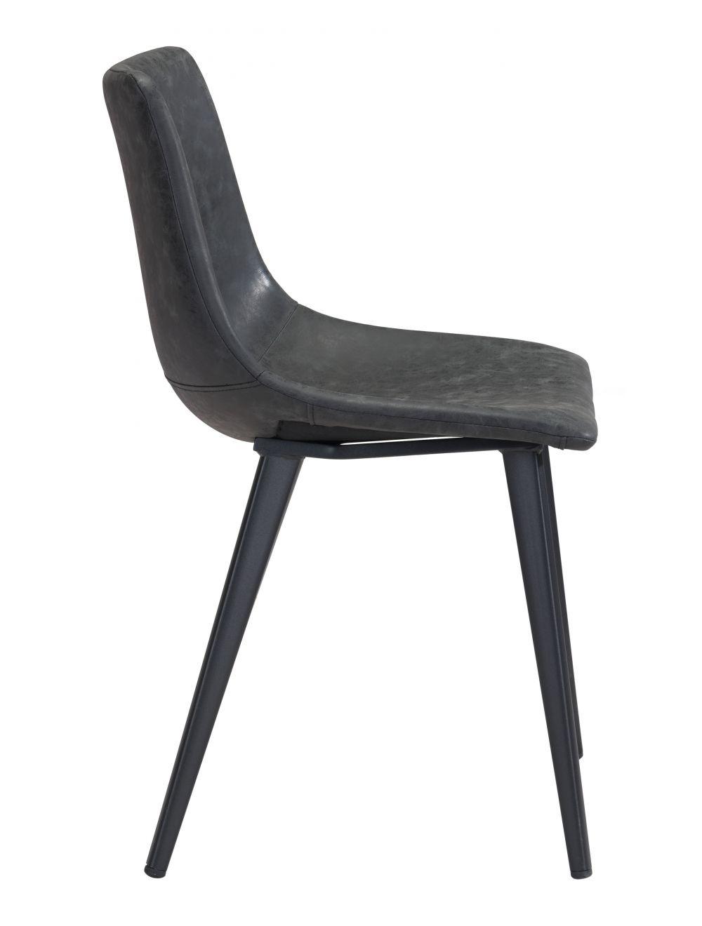 Zuo Daniel Dining Chair (Set of 2) Vintage Black DINING CHAIRS