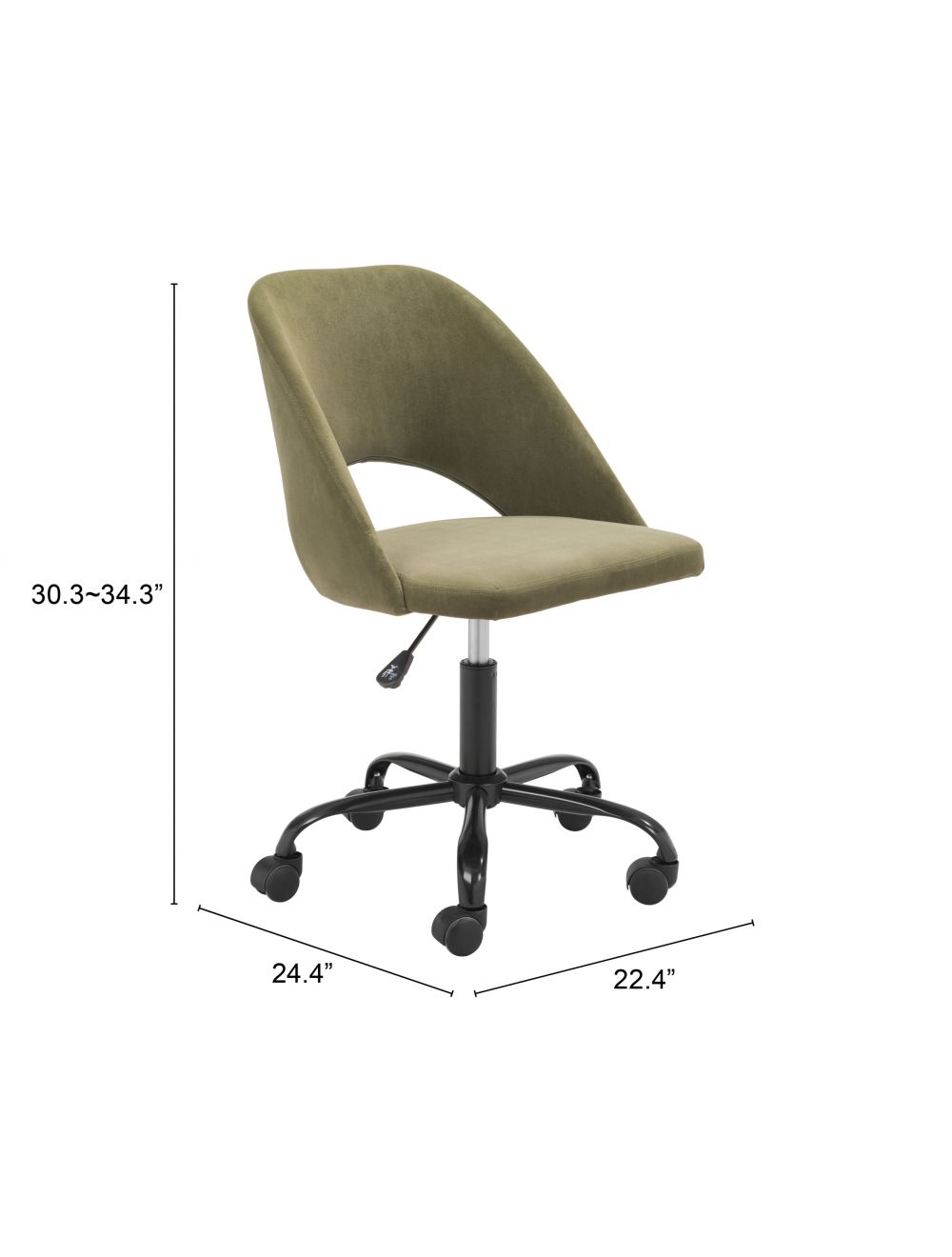 Treibh Office Chair Olive Green