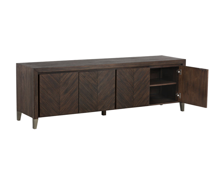 American Home Furniture | Sunpan - Greyson Media Console And Cabinet 