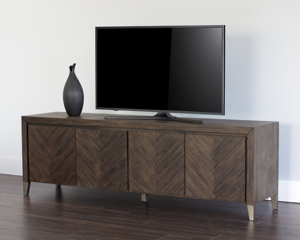 American Home Furniture | Sunpan - Greyson Media Console And Cabinet 