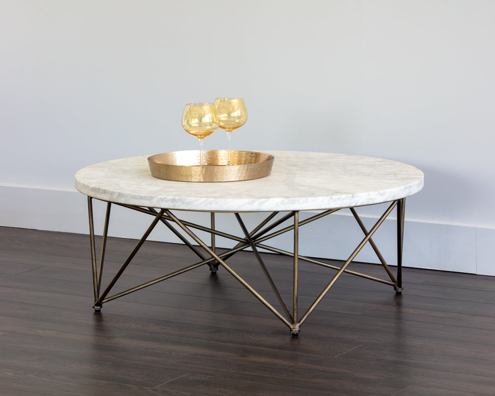 American Home Furniture | Sunpan - Skyy Coffee Table - Round