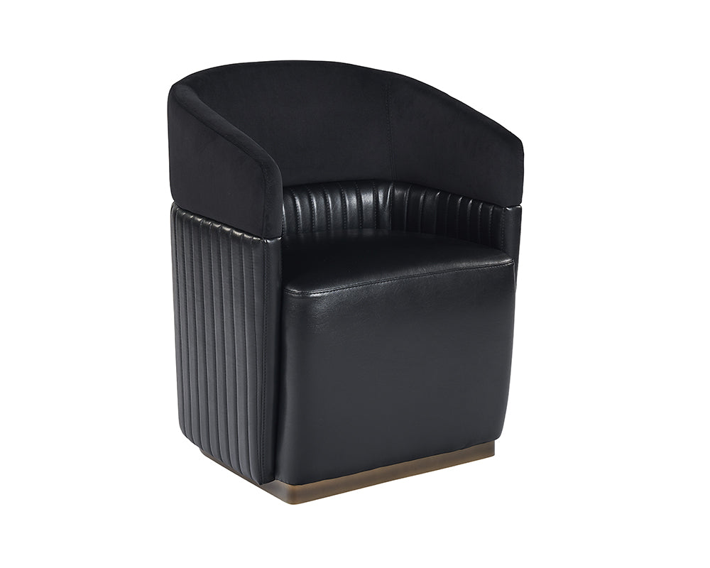 American Home Furniture | Sunpan - Genval Wheeled Lounge Chair 
