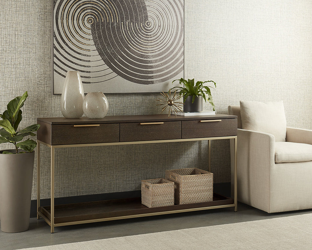 American Home Furniture | Sunpan - Rebel Console Table With Drawers  