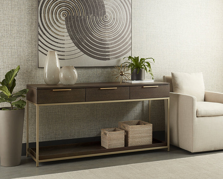 American Home Furniture | Sunpan - Rebel Console Table With Drawers  