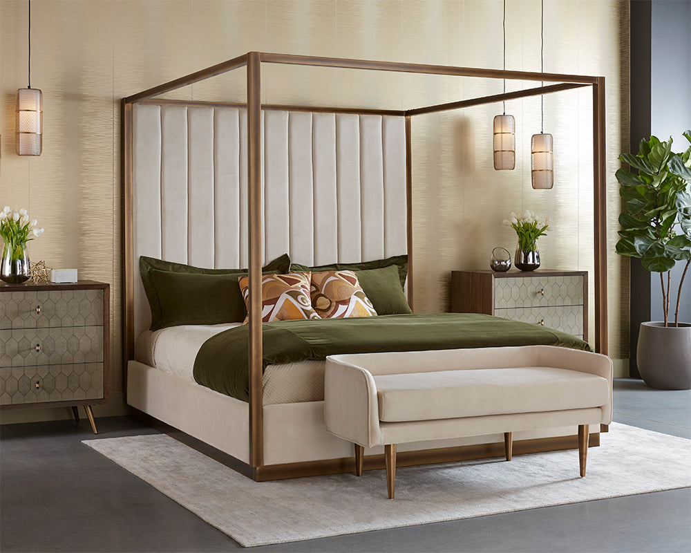 American Home Furniture | Sunpan - Casette Canopy Bed 