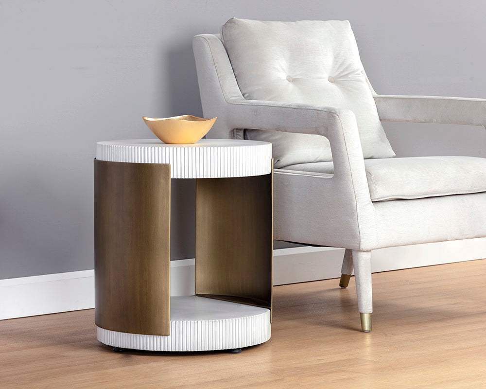 American Home Furniture | Sunpan - Cavette End Table