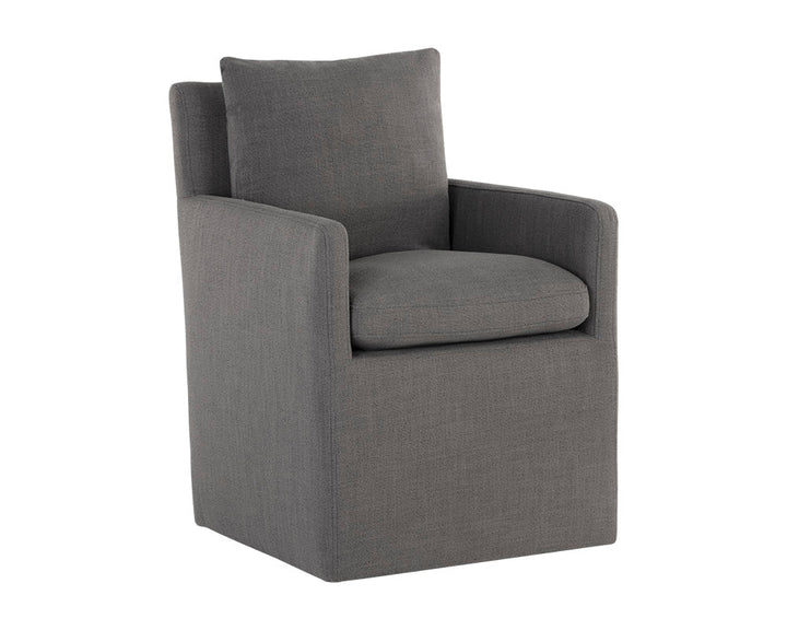 Glenrose Wheeled Dining Armchair - AmericanHomeFurniture