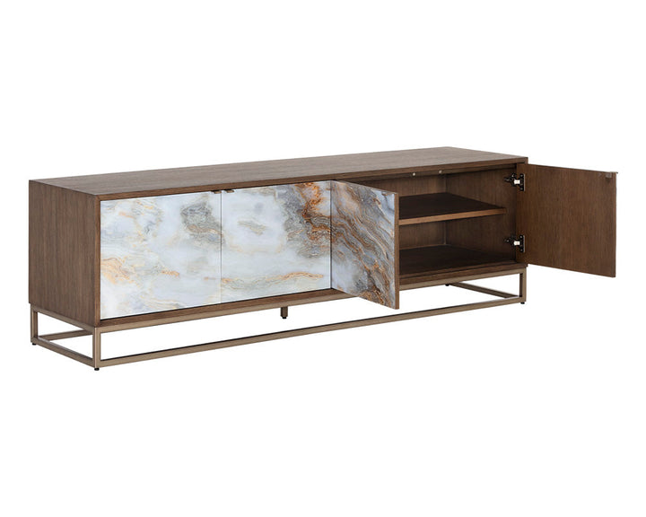 American Home Furniture | Sunpan - Fuentes Media Console And Cabinet