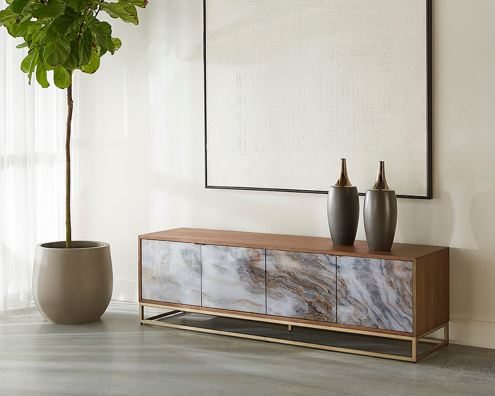 American Home Furniture | Sunpan - Fuentes Media Console And Cabinet