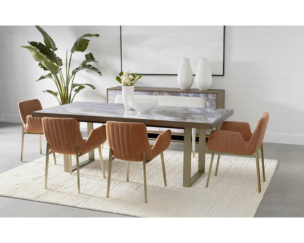 American Home Furniture | Sunpan - Fuentes Dining Table - 86"