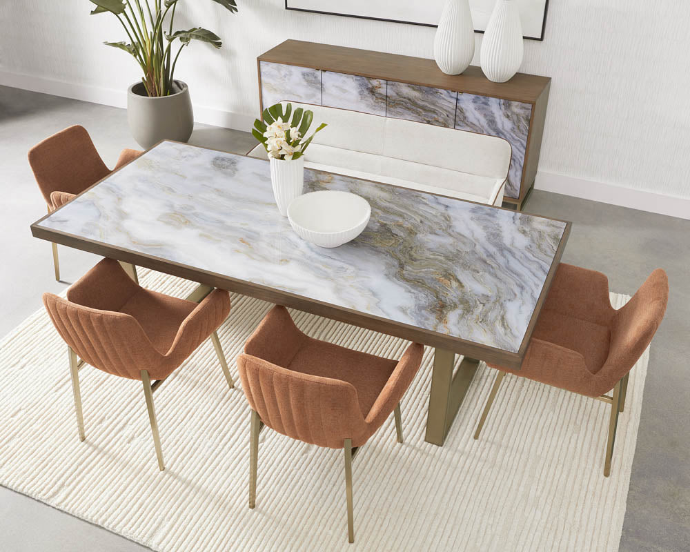 American Home Furniture | Sunpan - Fuentes Dining Table - 86"