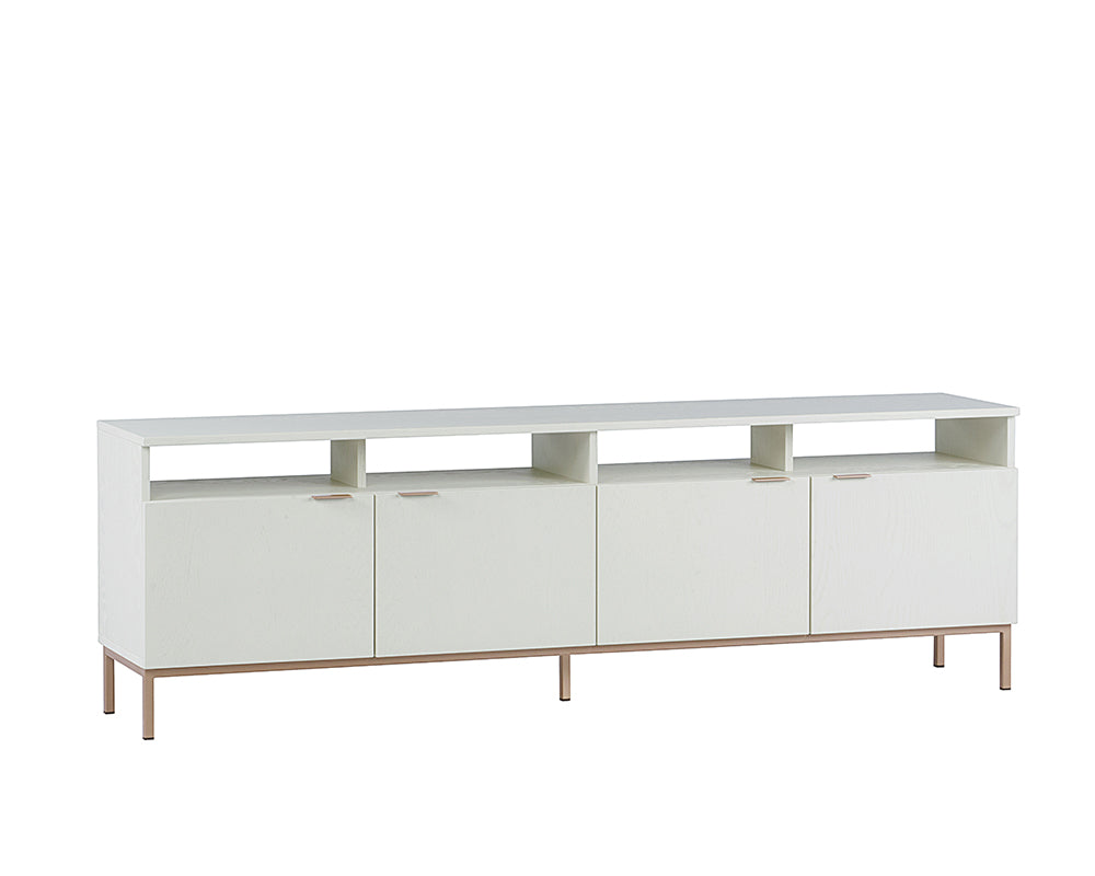 Ambrose Modular Media Console And Cabinet - AmericanHomeFurniture