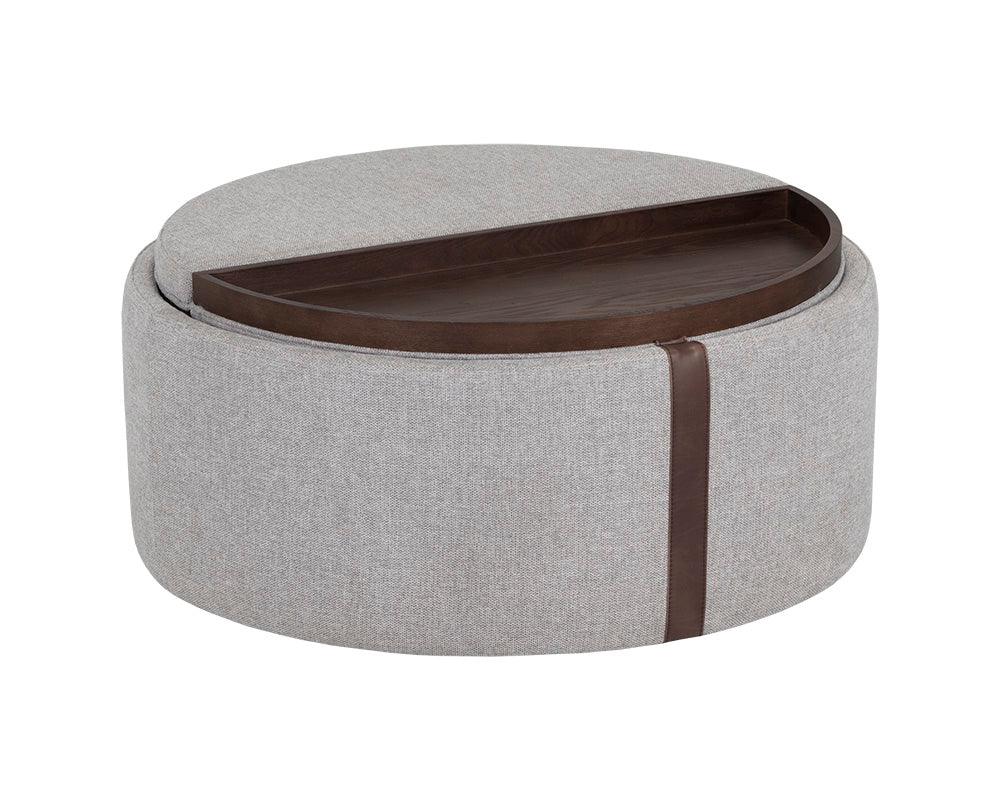 Sunpan Borelli Wheeled Storage Ottoman OTTOMANS, POUFS, + STOOLS
