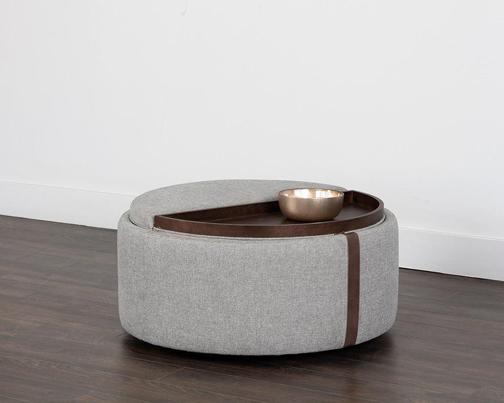 Sunpan Borelli Wheeled Storage Ottoman OTTOMANS, POUFS, + STOOLS