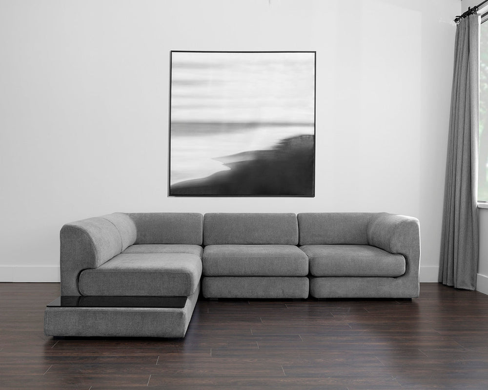 American Home Furniture | Sunpan - Harmony Modular - Armless Chair - Left Shelf