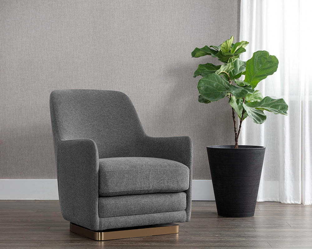 American Home Furniture | Sunpan - Marcela Swivel Lounge Chair 