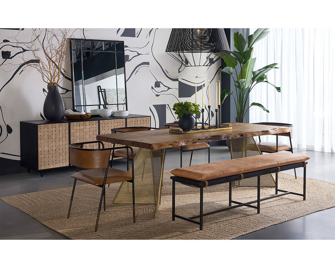 American Home Furniture | Sunpan - Mickey Dining Table - 90"