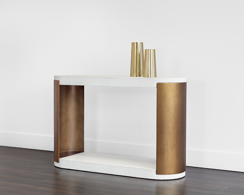 American Home Furniture | Sunpan - Cavette Console Table