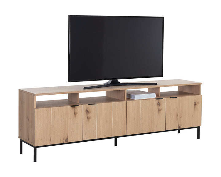 Ambrose Modular Media Console And Cabinet - AmericanHomeFurniture