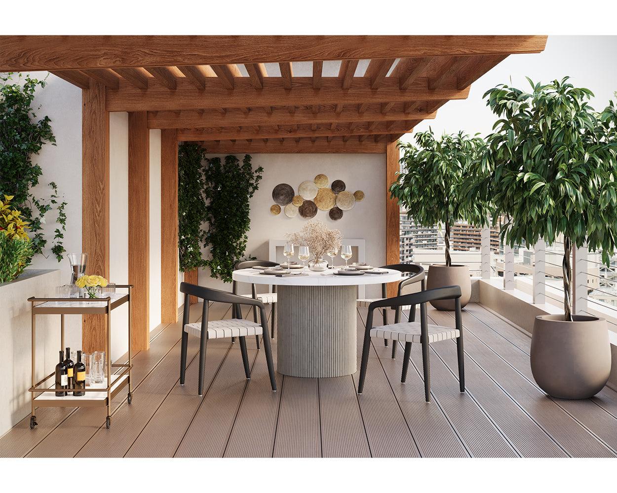 Sunpan Cayman Dining Armchair OUTDOOR DINING CHAIRS
