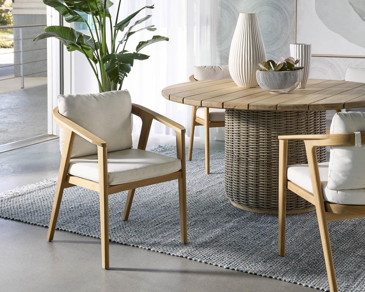 Sunpan Coraline Dining Armchair OUTDOOR DINING CHAIRS