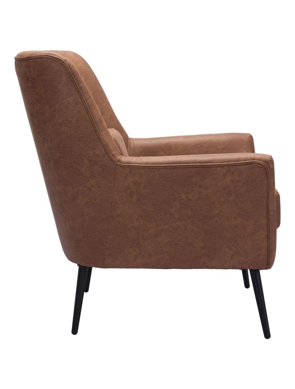 Zuo Ontario Accent Chair Vintage Brown ACCENT + LOUNGE CHAIRS