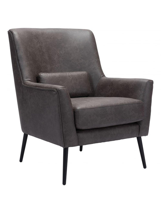Zuo Ontario Accent Chair Vintage Black ACCENT + LOUNGE CHAIRS
