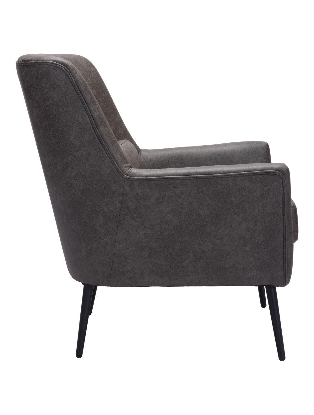 Zuo Ontario Accent Chair Vintage Black ACCENT + LOUNGE CHAIRS