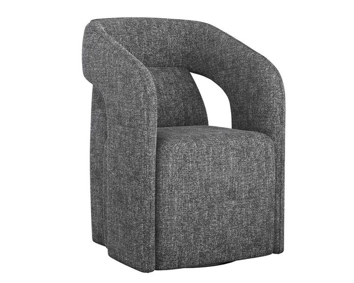 Kendrick Wheeled Dining Armchair - AmericanHomeFurniture