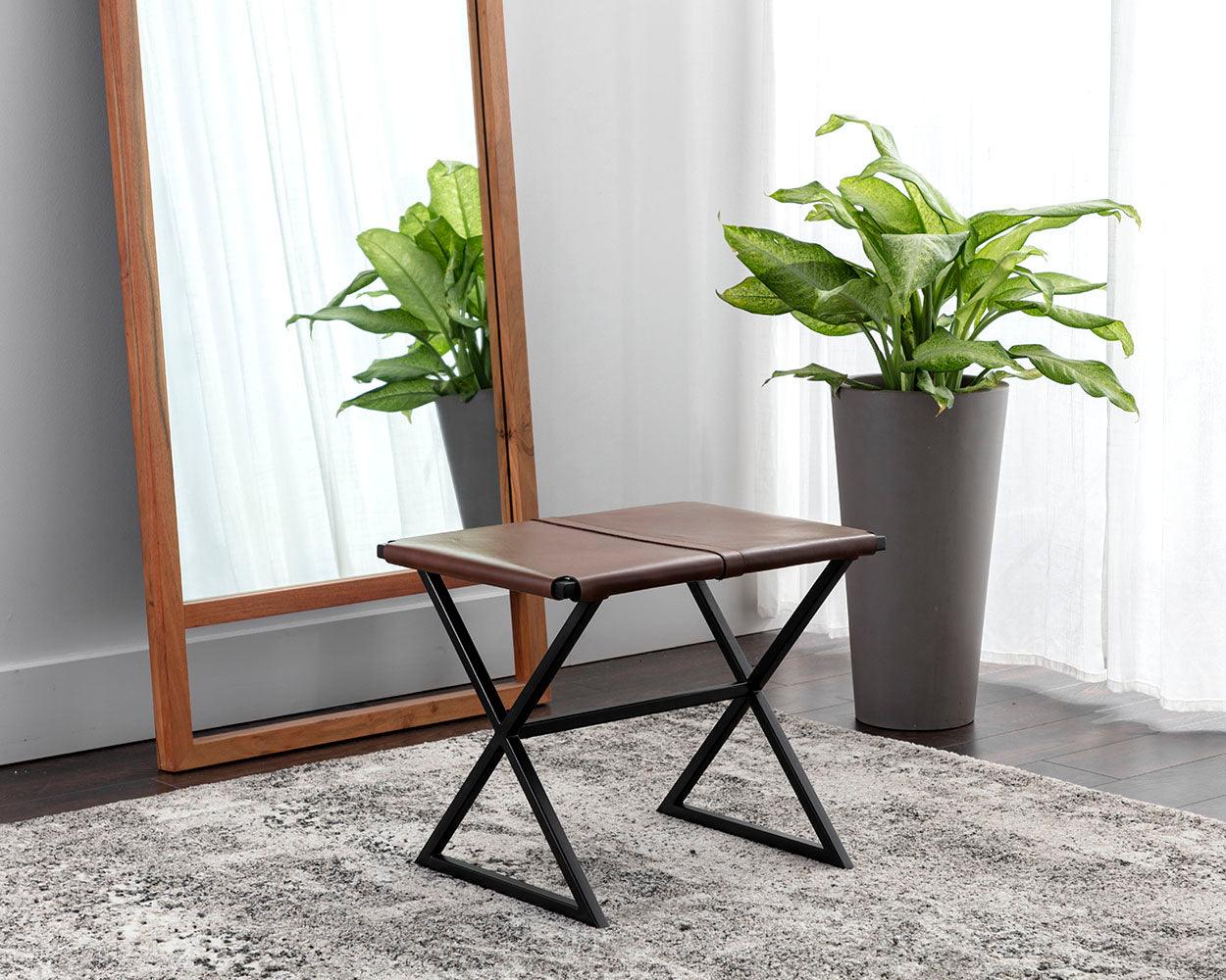Sunpan Elon Stool OTTOMANS, POUFS, + STOOLS