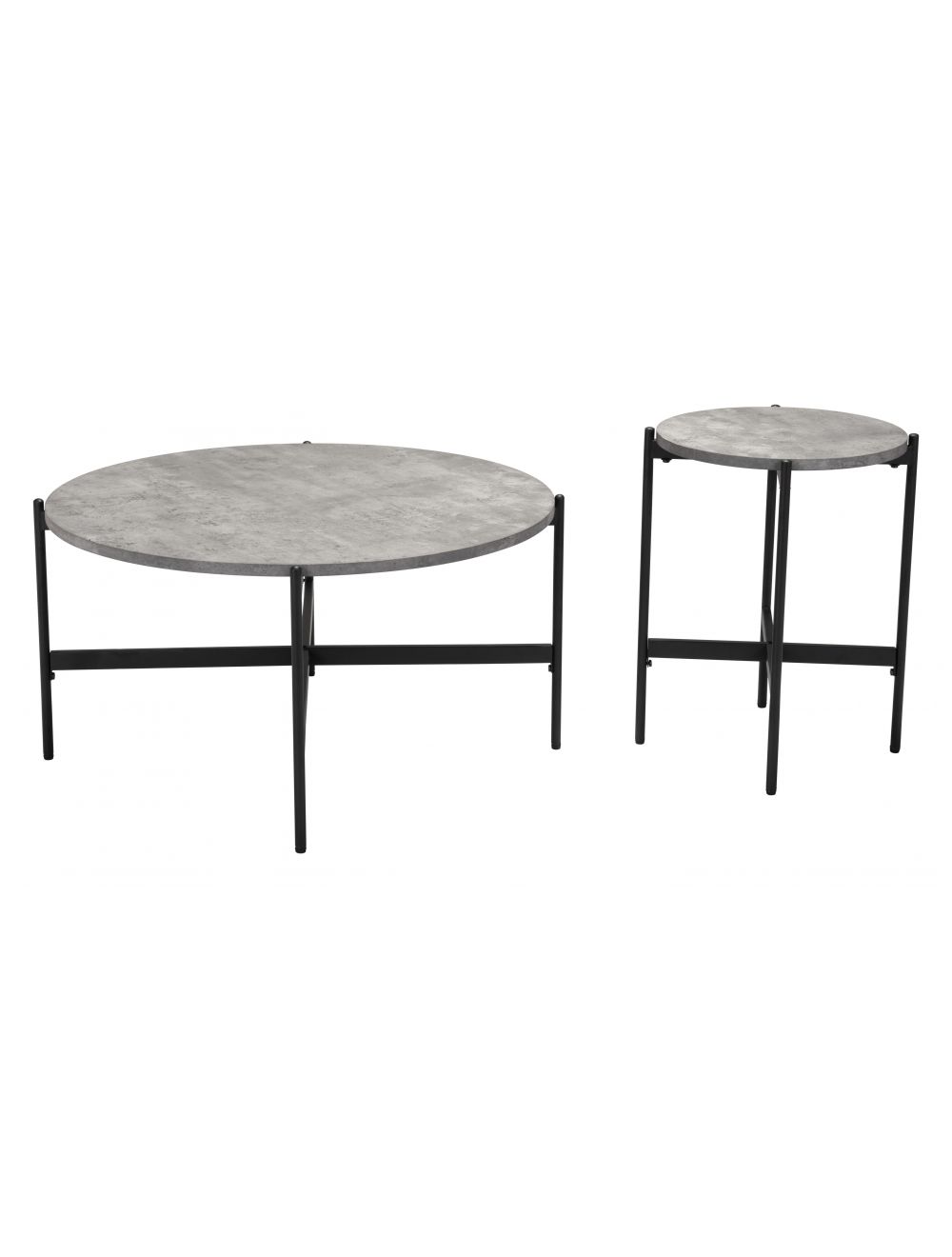 Malo Coffee Table Set Gray & Black