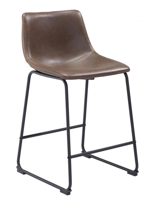 Zuo Smart Counter Chair (Set of 2) Vintage Espresso BAR STOOLS + COUNTER STOOLS