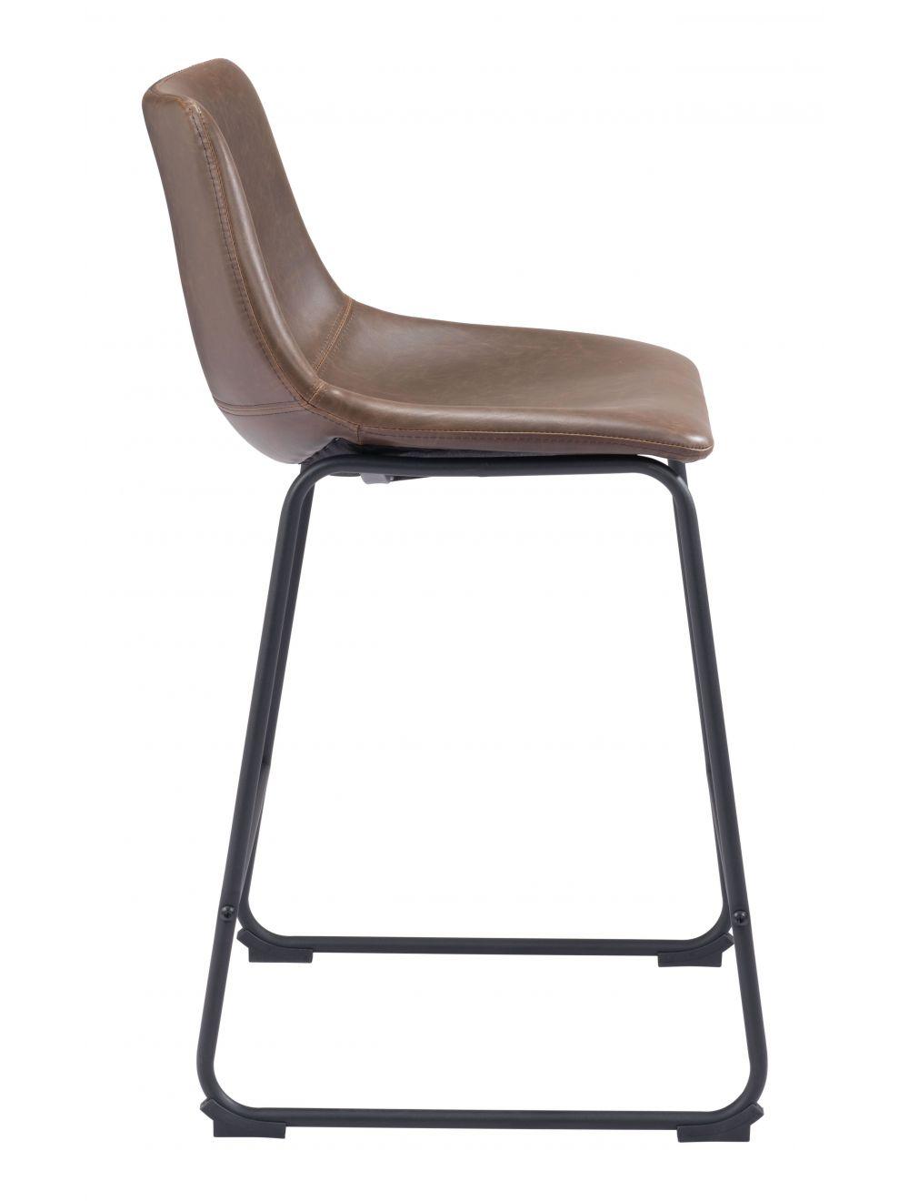Zuo Smart Counter Chair (Set of 2) Vintage Espresso BAR STOOLS + COUNTER STOOLS