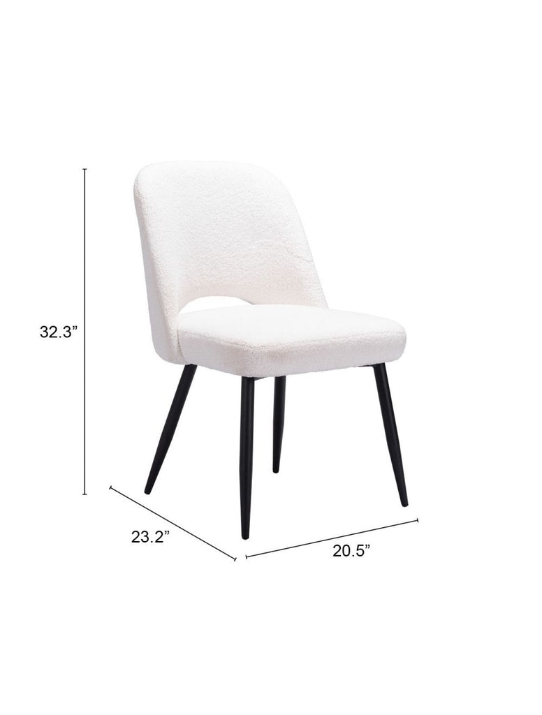 Buy Zuo Teddy Dining Chair Set Of 2 Ivory - American Home Furniture