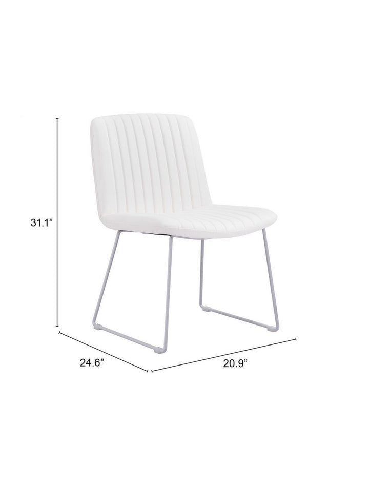 Joy Dining Chair (Set of 2) White