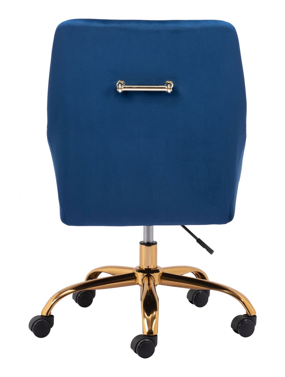 Madelaine Office Chair Navy Blue & Gold