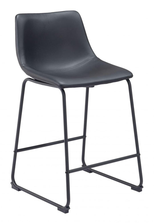 Zuo Smart Counter Chair (Set of 2) Black BAR STOOLS + COUNTER STOOLS