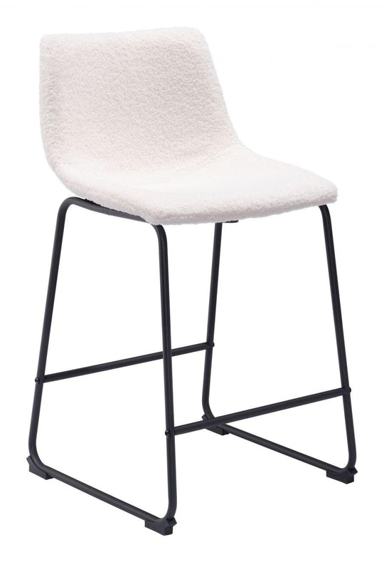 Zuo Smart Counter Chair (Set of 2) Ivory BAR STOOLS + COUNTER STOOLS