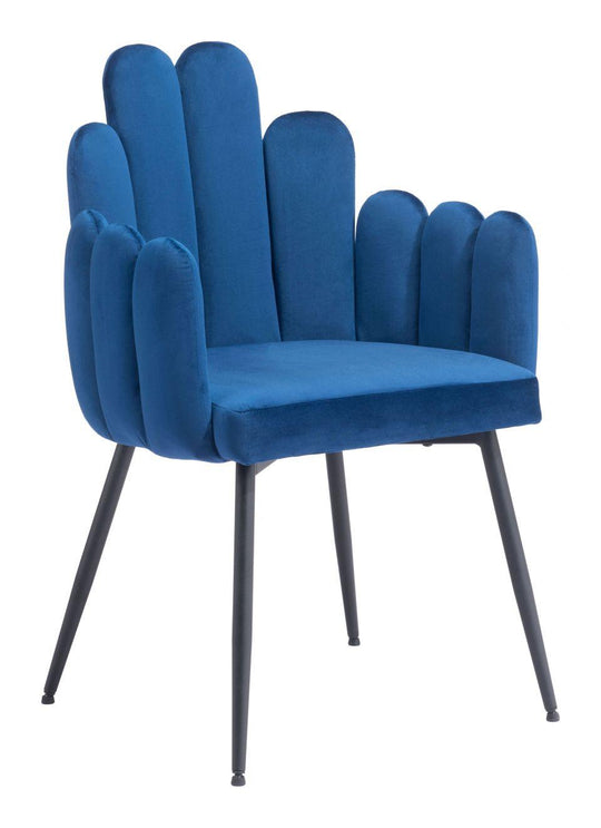 Zuo Noosa Dg Chair (Set of 2) Navy Blue DINING CHAIRS