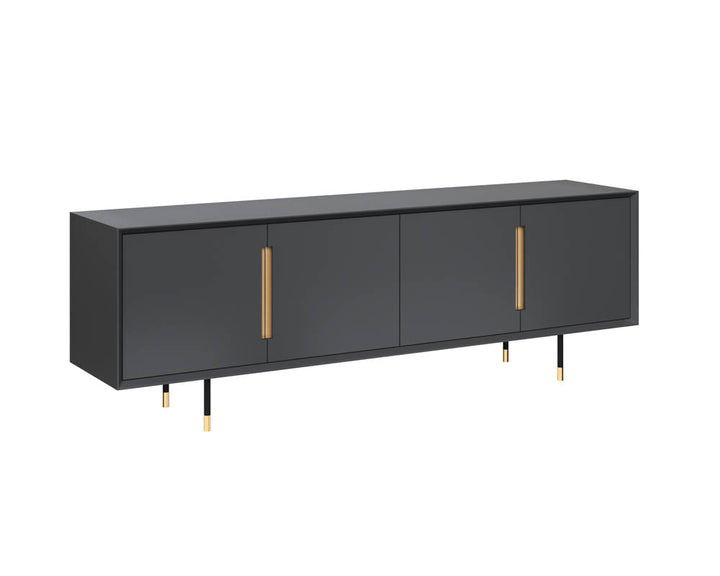 American Home Furniture | Sunpan - Danbury Media Console And Cabinet 