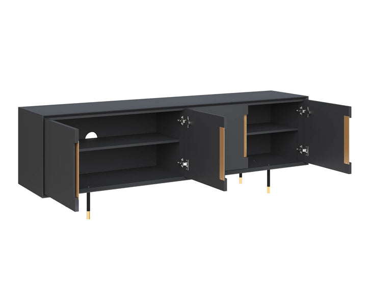 American Home Furniture | Sunpan - Danbury Media Console And Cabinet 