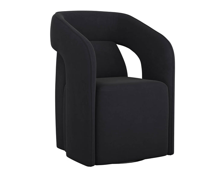 Kendrick Wheeled Dining Armchair - AmericanHomeFurniture