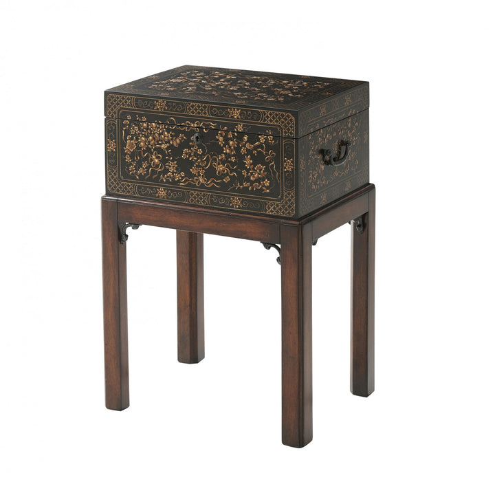 The Floral Painted Box Accent Table - Theodore Alexander - AmericanHomeFurniture